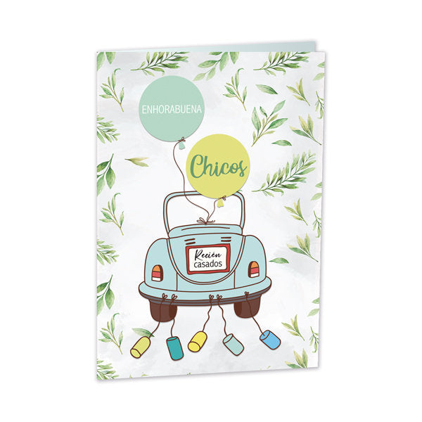 POSTAL BODAS DE CHICOS COCHE | ARGUVAL, S,L, | 1 UNIDAD | 8421363476509