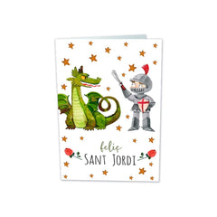 POSTAL SANT JORDI DRAGON Y CABALLERO MODELO 4 | ARGUVAL, S,L, | ENVASE 10 UDS. UNIDAD | 8421363479432