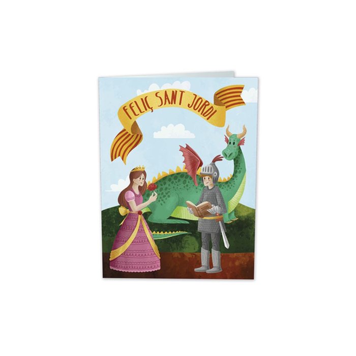 TARJETA MINI CARD SANT JORDI PRINCESA 25U | ARGUVAL, S,L, | ENVASE 25 UDS. UNIDAD | 8421363479463