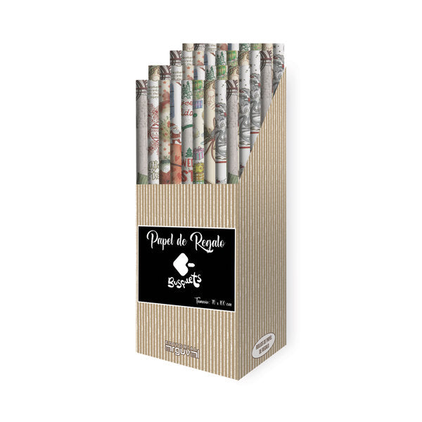 Exp rollos papel regalo reciclado busquets navidad 70x100cm Imagen principal del producto
