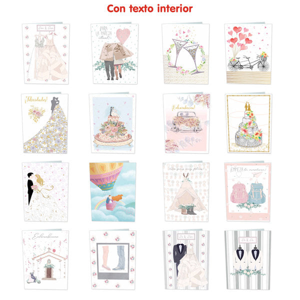 Expositor 48 Tarjetas Boda Surtido Busquets Marca Arguval
