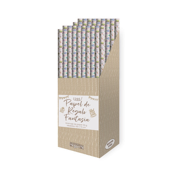 ROLLOS PAPEL REGALO DIA MADRE 50U | ARGUVAL, S,L, | ENVASE 50 UDS. UNIDAD | 8421363483378