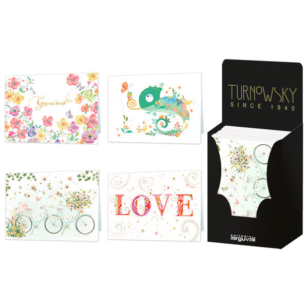 Expositor 48 Postales Turnowsky Ocasiones Surtidas Marca Arguval Turnowsky