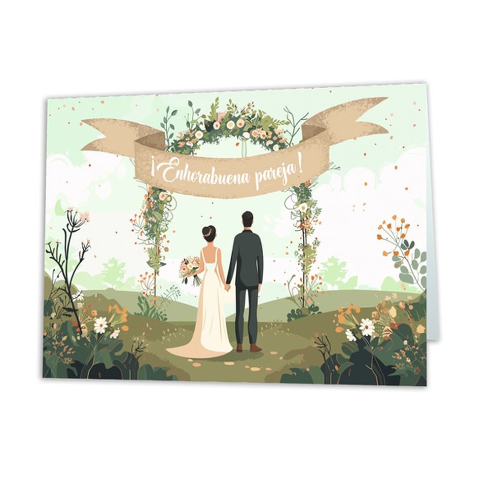 POSTAL BODA ENHORABUENA PAREJA | ARGUVAL, S,L, | ENVASE 10 UDS. UNIDAD | 8421363491465