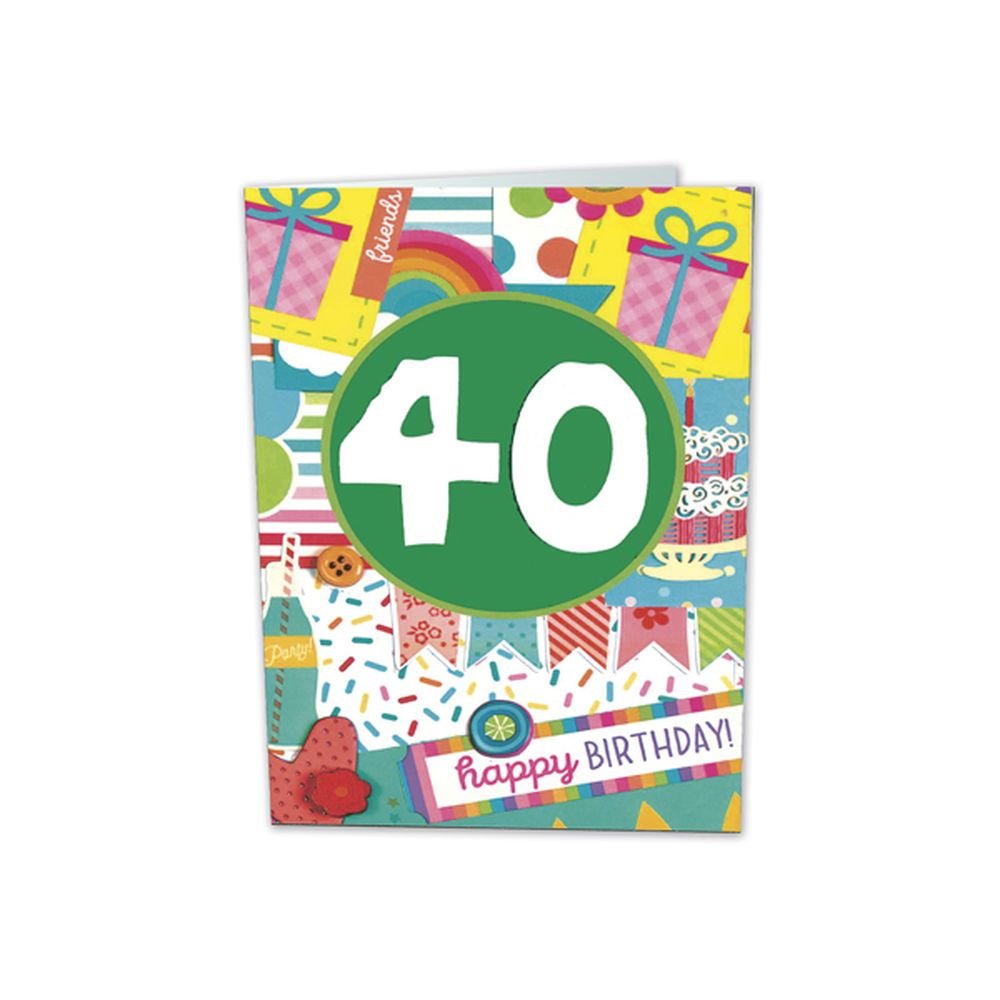 TARJETA FELICITACION 40 AÑOS BUSQUETS 6U | ARGUVAL, S,L | ENVASE 6 UDS. UNIDAD | 8421363492134