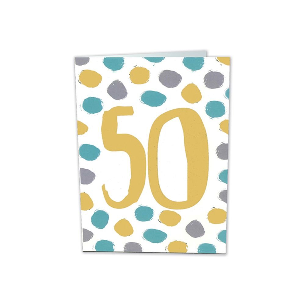 TARJETA FELICITACION 50 AÑOS BUSQUETS 6U | ARGUVAL, S,L | ENVASE 6 UDS. UNIDAD | 8421363492158