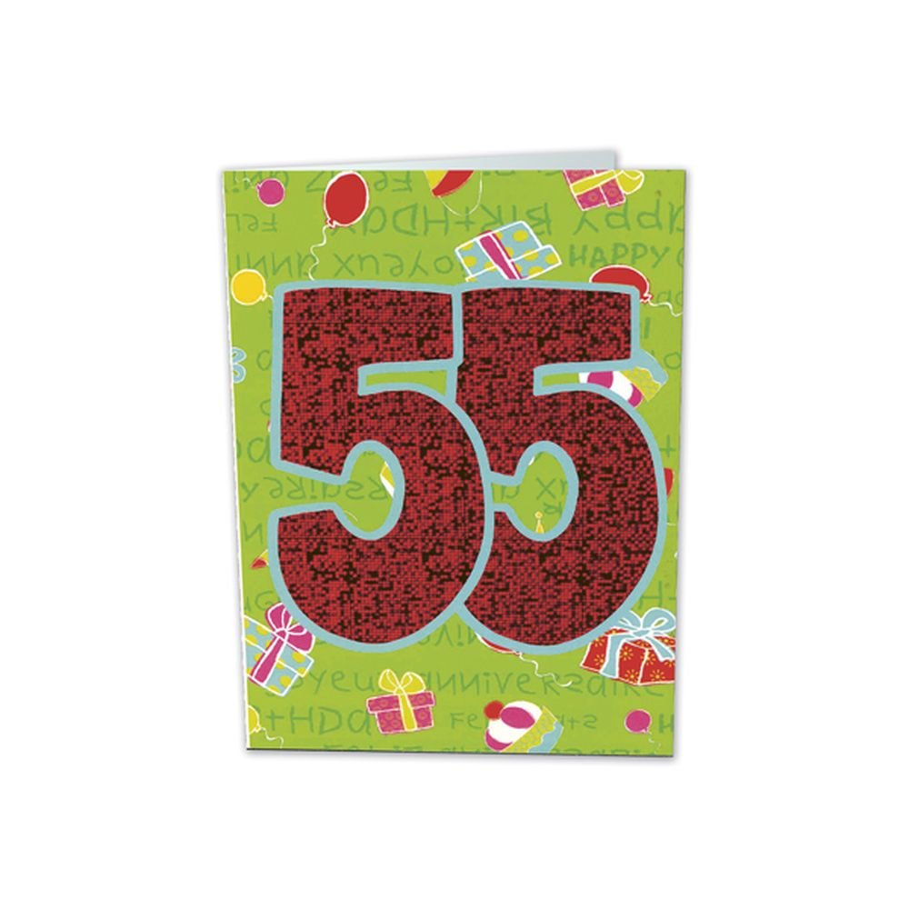 TARJETA FELICITACION 55 AÑOS BUSQUETS 6U | ARGUVAL, S,L | ENVASE 6 UDS. UNIDAD | 8421363492165