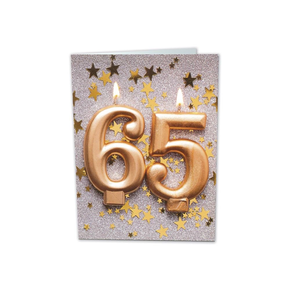 TARJETA FELICITACION 65 AÑOS BUSQUETS 6U | ARGUVAL, S,L | ENVASE 6 UDS. UNIDAD | 8421363492189