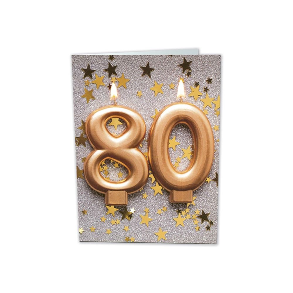 TARJETA FELICITACION 80 AÑOS BUSQUETS 6U | ARGUVAL, S,L | ENVASE 6 UDS. UNIDAD | 8421363492202
