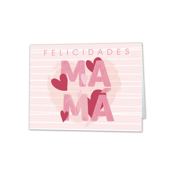 MINI CARD MAMA FELICIDADES | ARGUVAL, S,L, | ENVASE 25 UDS. UNIDAD | 8421363492301
