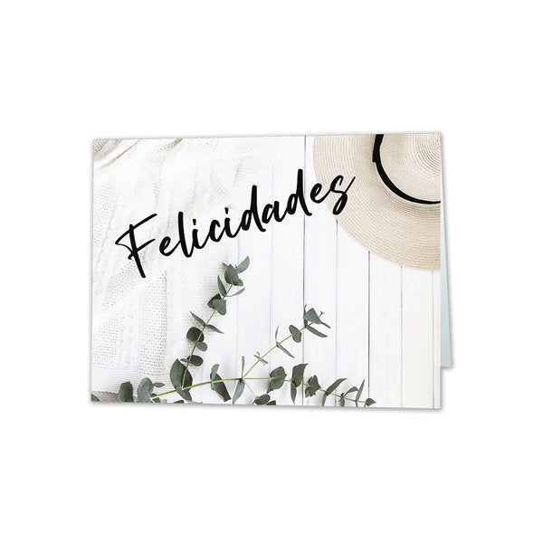 MINI CARD SOMBRERO FELICIDADES | ARGUVAL, S,L, | ENVASE 25 UDS. UNIDAD | 8421363492325