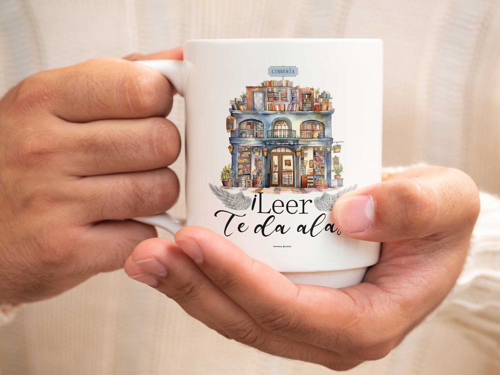 TAZA LEER TE DA ALAS | ARGUVAL PERSONALIZADO | 1 UNIDAD | 8421363492660 Imagen principal del producto