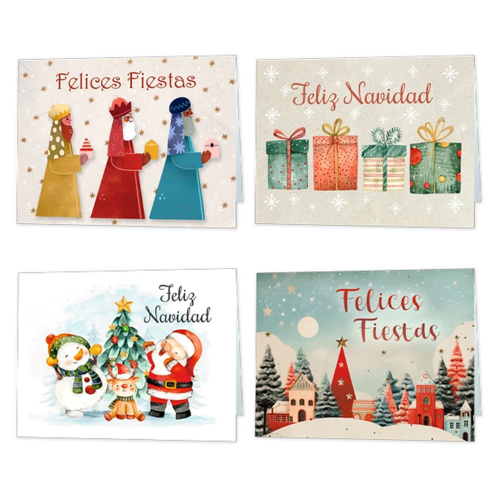 MINI CARD NAVIDAD FANTASIA | ARGUVAL NAVIDAD | ENVASE 100 UDS. UNIDAD | 8421363492783