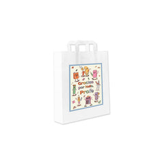 BOLSA PEQUEÃA BLANCA PROFE 24X18X8CM 12U | ARGUVAL, S,L | 1 UNIDAD | 8421363492936