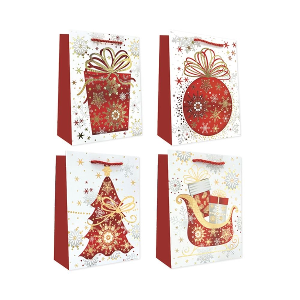 BOLSA REGALO NAVIDAD PEQUEÃA WHITE 18X10X23 | ARGUVAL NAVIDAD | 1 UNIDAD | 8421363493186 Imagen principal del producto