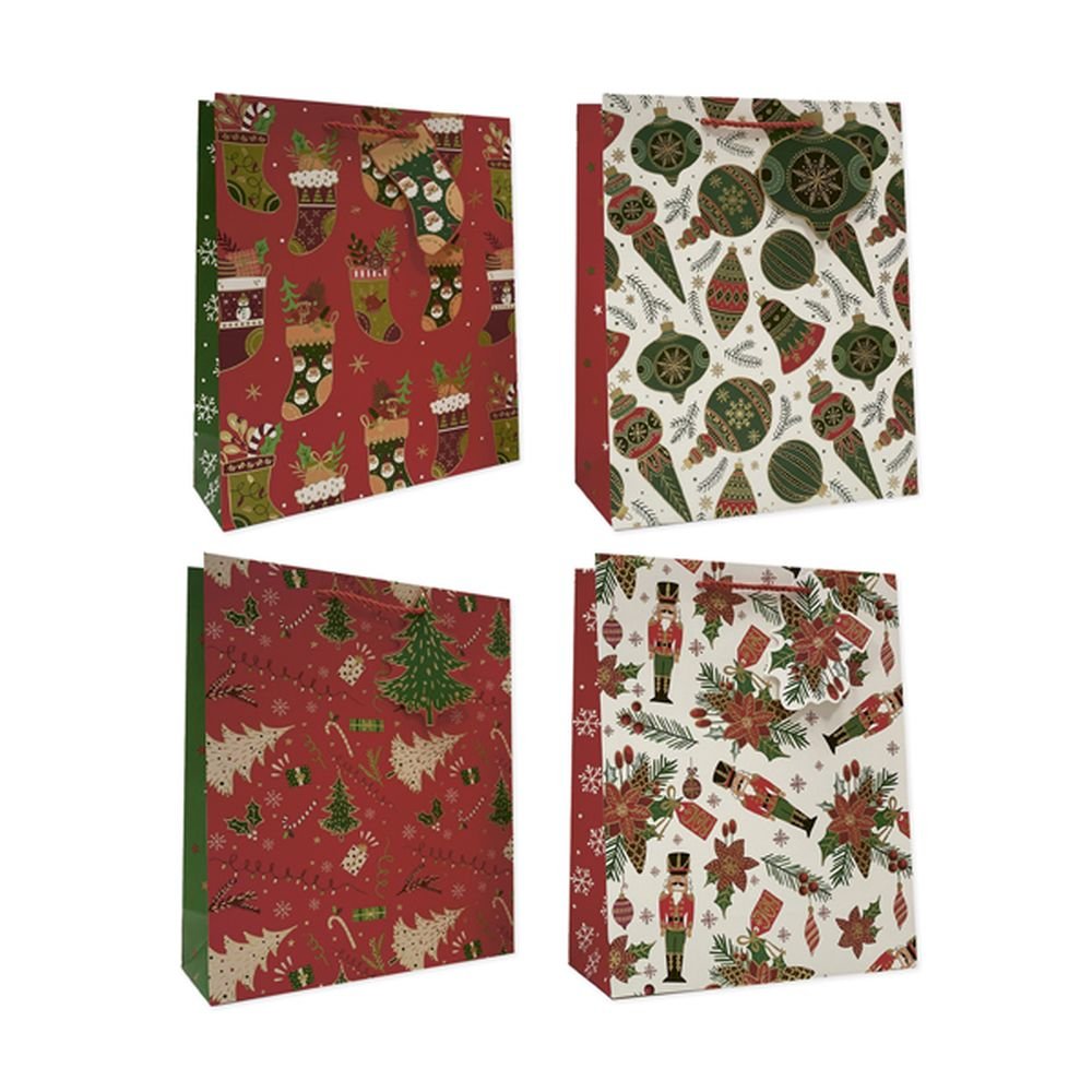 BOLSA REGALO NAVIDAD MEDIANA DETALLES 26X10X32 | ARGUVAL NAVIDAD | 1 UNIDAD | 8421363493216