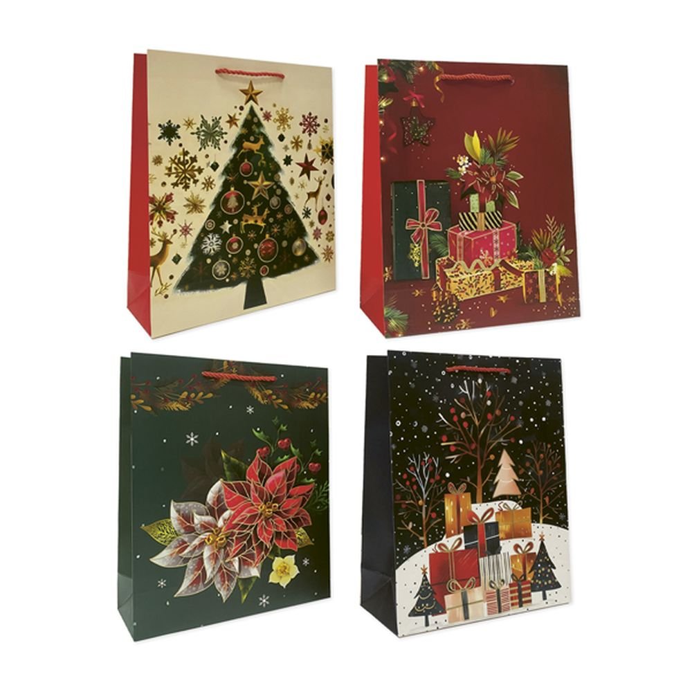 BOLSA REGALO NAVIDAD MEDIANA 26X10X32 | ARGUVAL NAVIDAD | 1 UNIDAD | 8421363493230