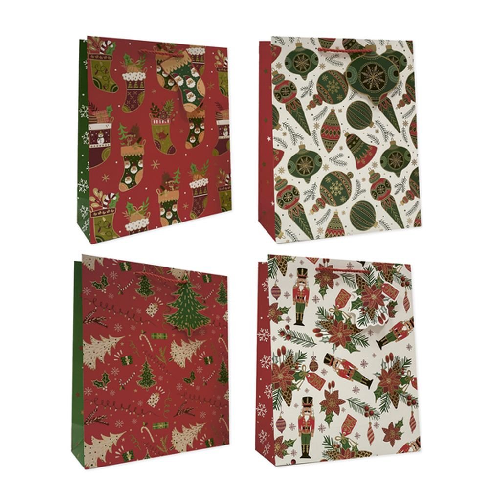 BOLSA REGALO NAVIDAD GRANDE DETALLES 30X12X40 | ARGUVAL NAVIDAD | 1 UNIDAD | 8421363493254