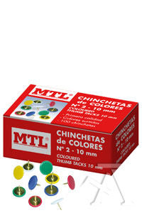 Chinchetas de colores DOHE 10 mm para oficina y manualidades Imagen principal del producto