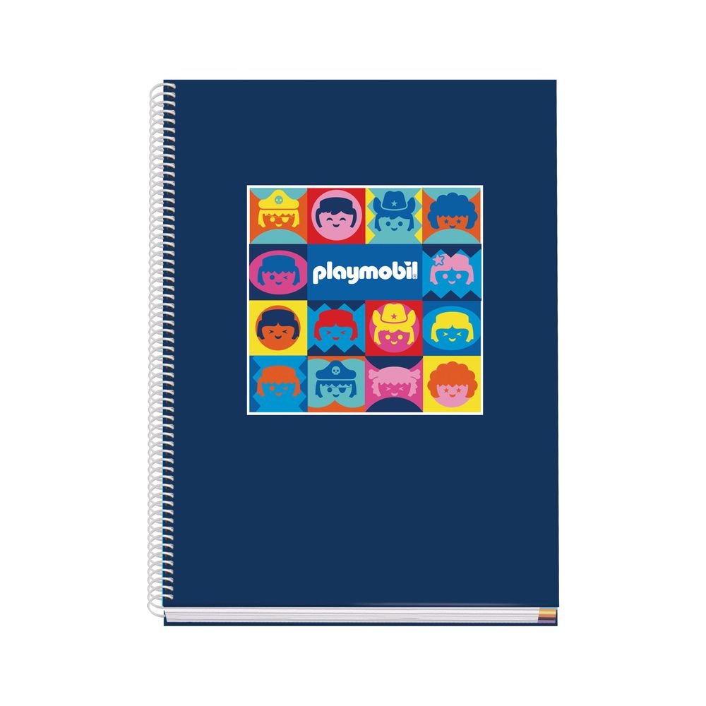 Cuaderno A4 Tapa Forrada Cuadro 5 mm Playmobil 2026 Marca Dohe Diseño