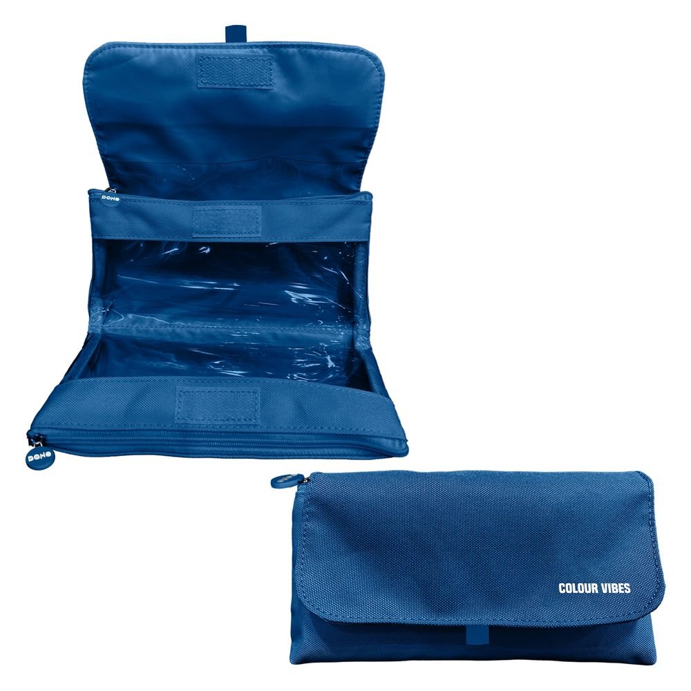 Portatodo Vibes Doble Solapa Azul 220x110x65 mm Marca Dohe Diseño