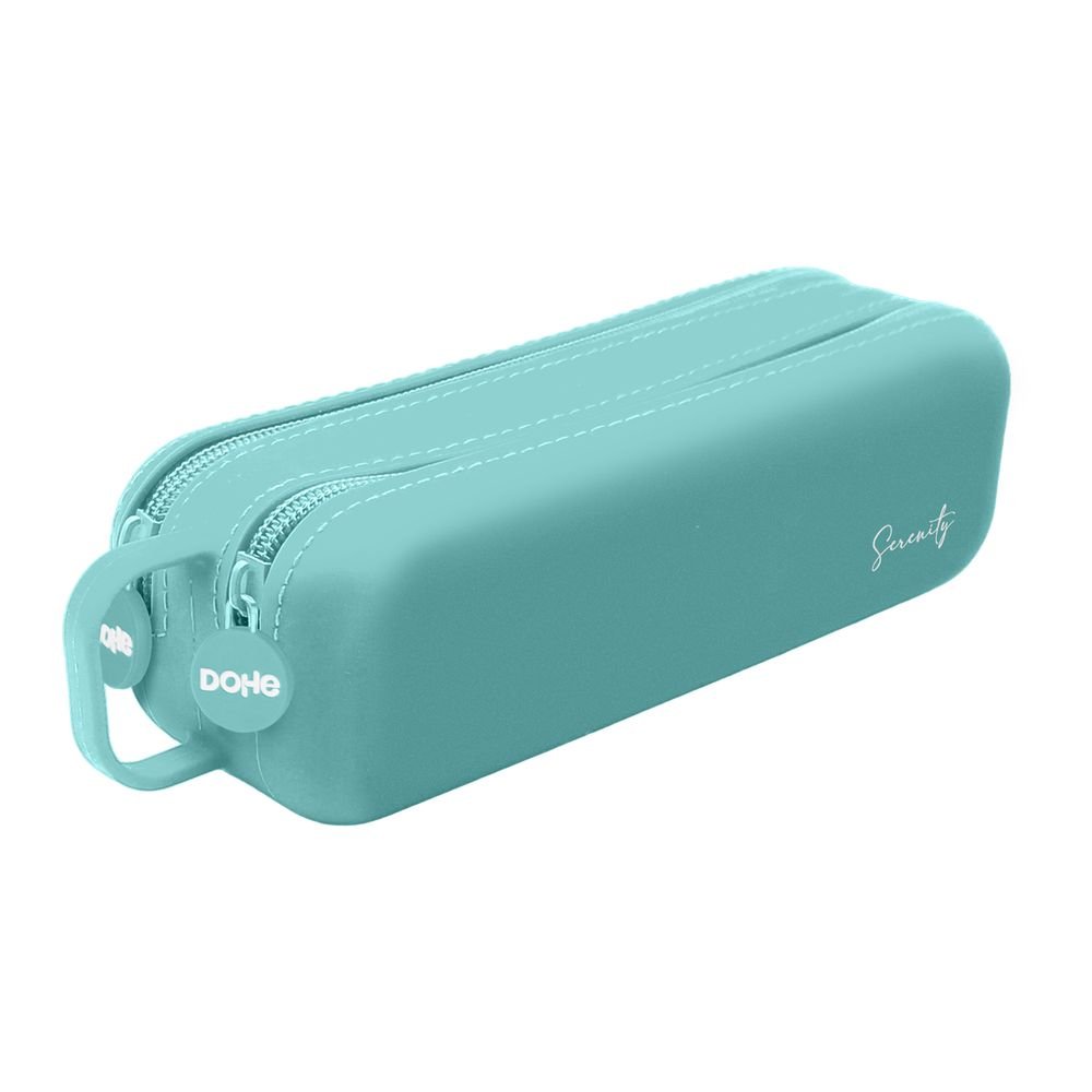 Portatodo Serenity Silicona 2 Cremalleras Verde DOHE Diseño