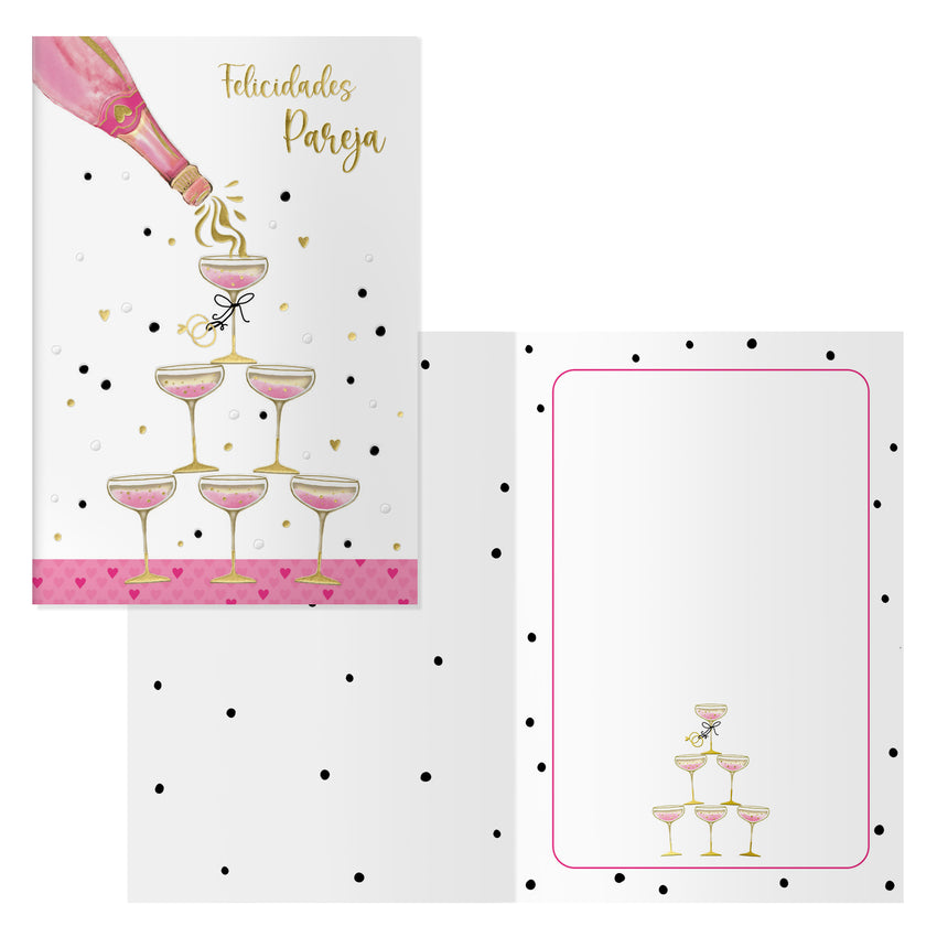 Pack 5 Tarjetas Felicitación Felicidades Pareja DOHE Agendas