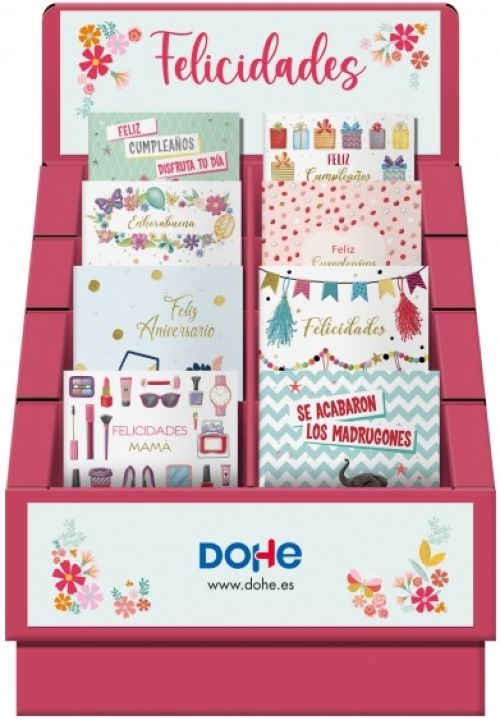 Expositor Sobremesa 48 Tarjeta Felicitacion Todo Año