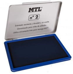Tampon metálico azul 109x70mm DOHE para sellos y marcajes Imagen principal del producto