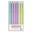 Estuche 6 Boligrafos Retractiles Colores Pastel Surtidos