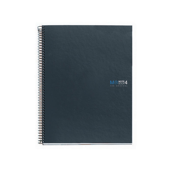 Bloc Espiral Estándar Liso 160H 90g | Miquelrius Diseño | Cartón | Formato Estándar | Pack 1 Unidades