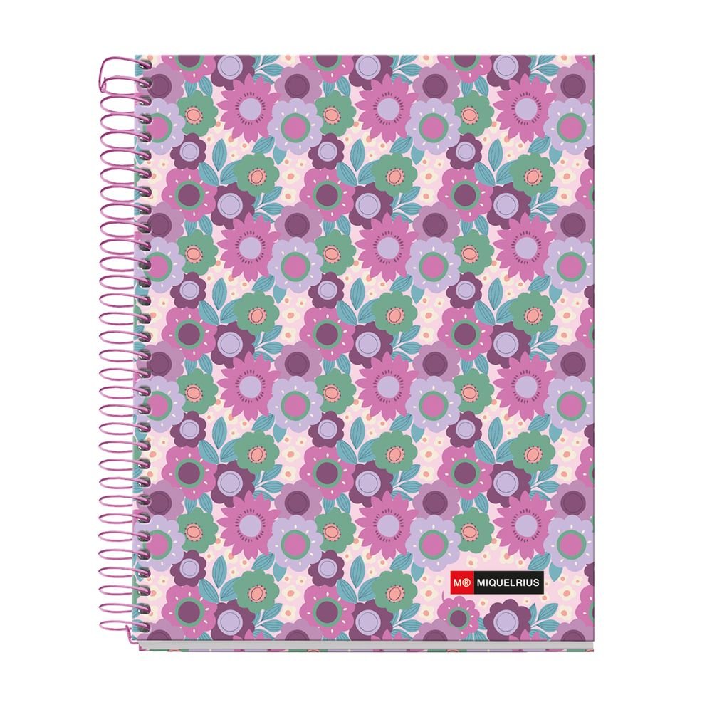 Cuaderno A5 120H 4Col Horizontal 70G Microperf Unicorn MIQUELRIUS DISEÑO