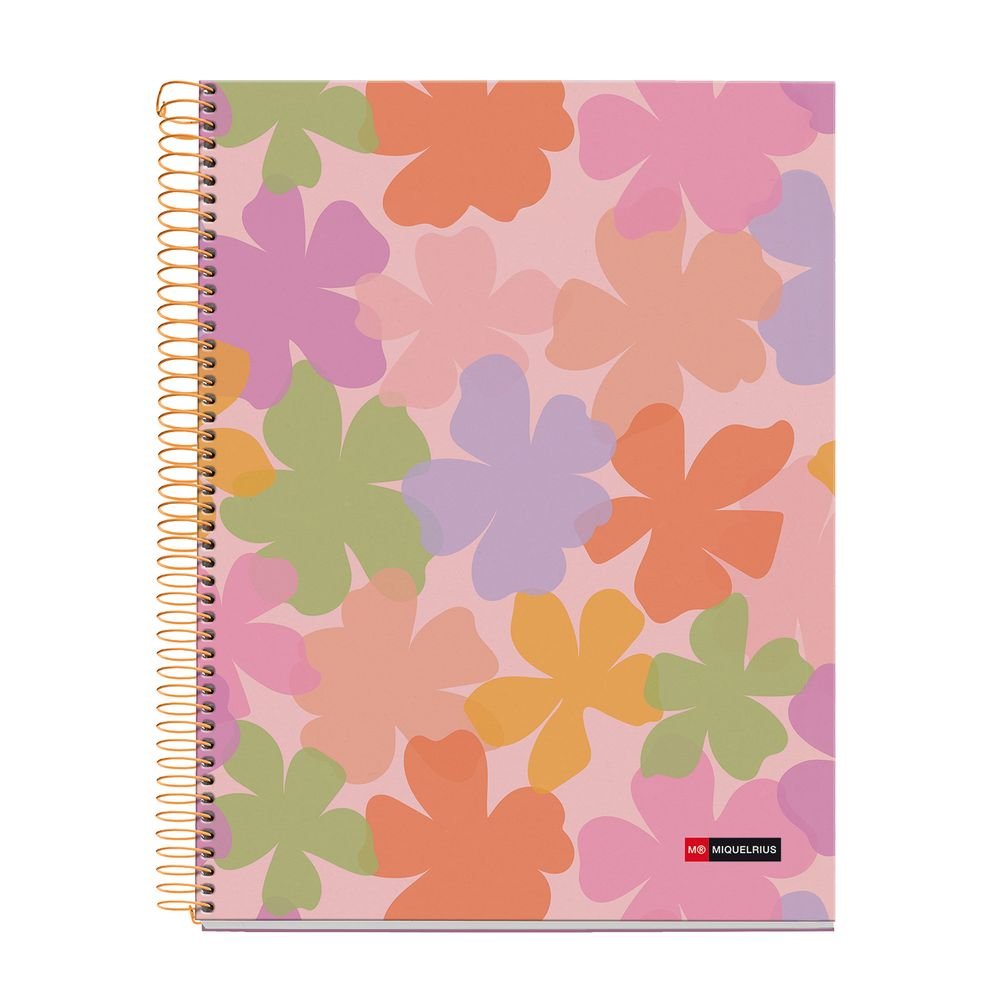 Notebook A4 120H 4 Col Horizontal 70 g Microperf Acuarela MIQUELRIUS DISEÑO