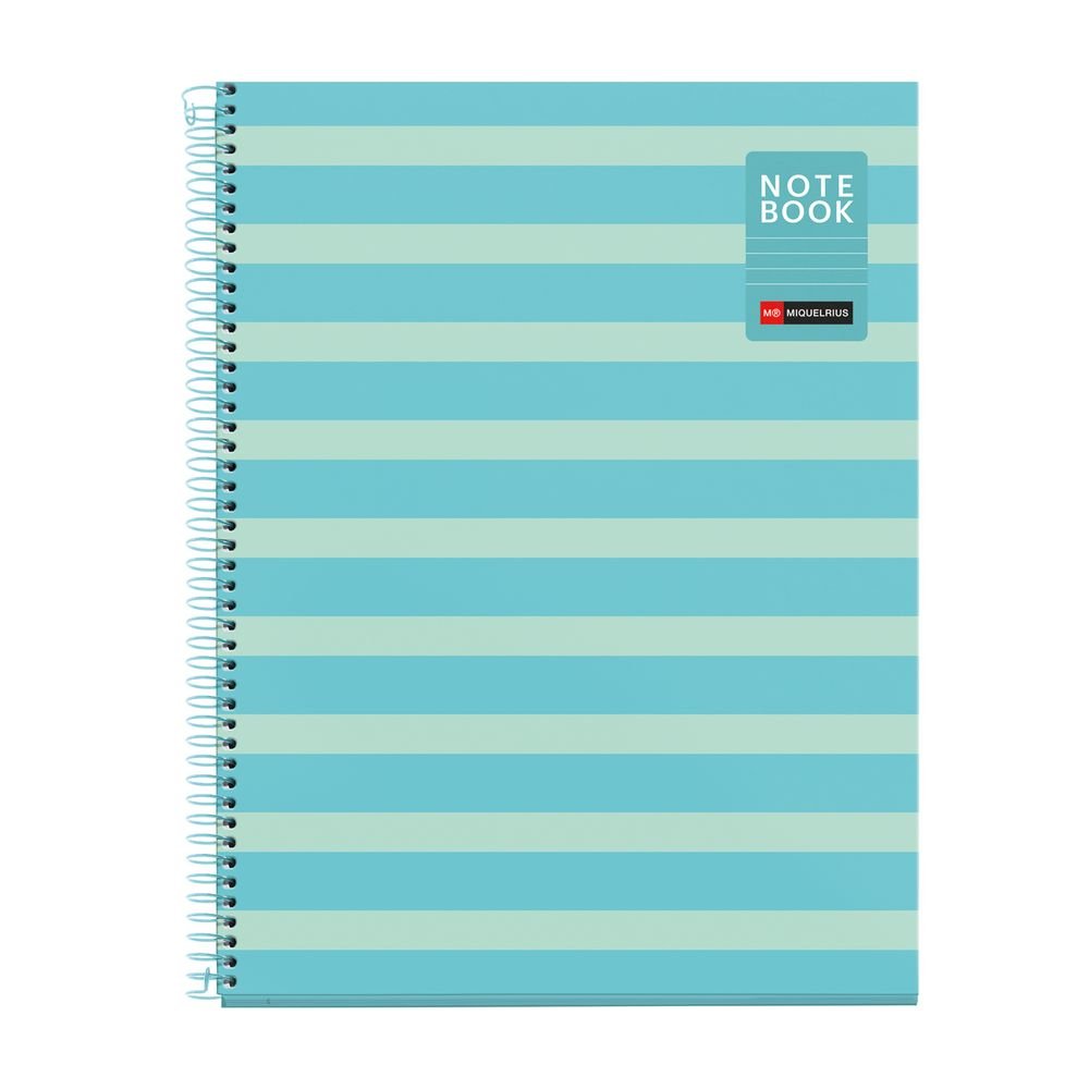 Cuaderno A4 80 H Horizontal Between the Lines Celeste MIQUELRIUS DISEÑO