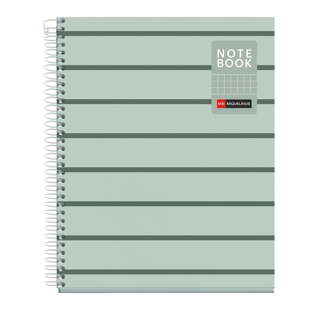 Cuaderno A5 80 H Cuadricula Between the Lines Musgo Miquelrius Diseño Imagen principal del producto