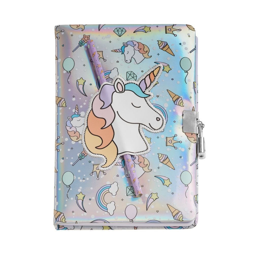 DIARIO SECRETO HOLOGRAFICO UNICORNIO B2F | 1 UNIDADES | (MIQUELRIUS GIFT) Imagen principal del producto