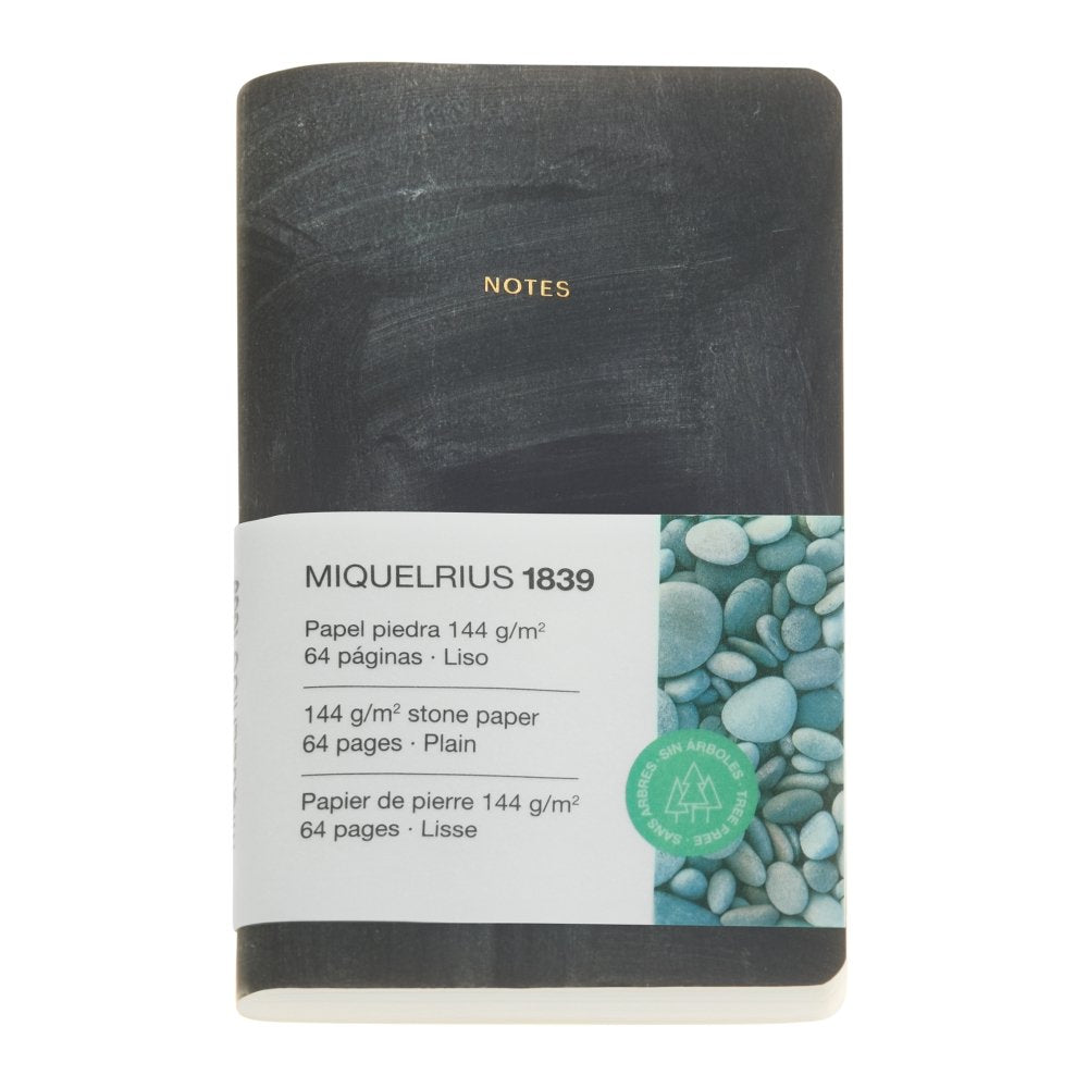 Cuaderno A6 Flexible Negro Stone Paper MIQUELRIUS GIFT