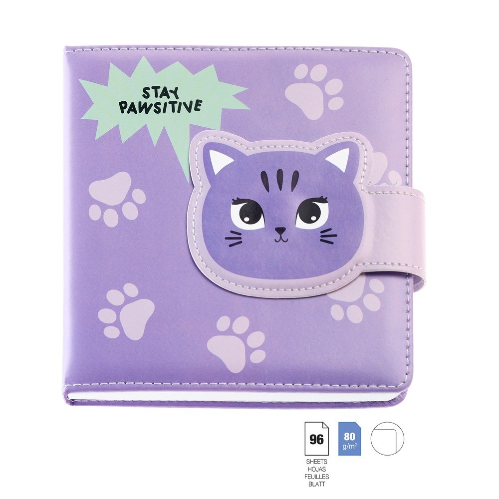 Cuaderno Acolchado Gatita Iman Back2fun Marca Miquelrius