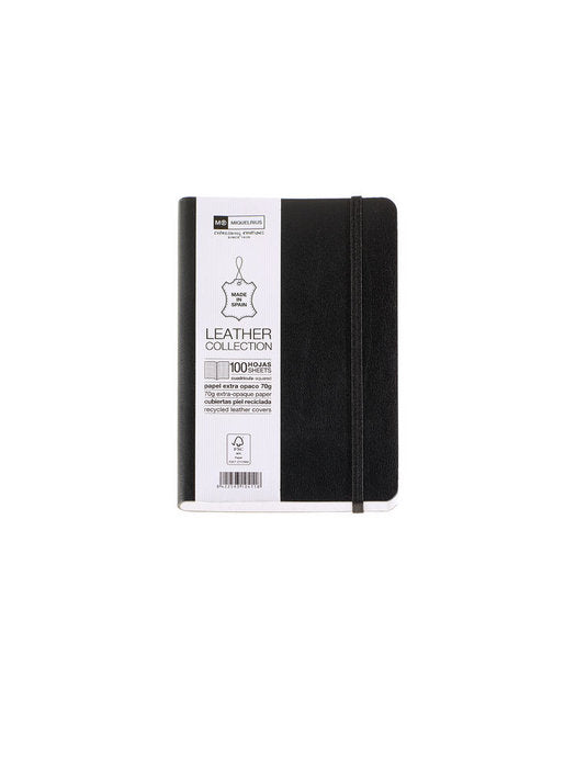 CUADERNO INDICE SIMIL PIEL 8º 300H NEGRO | 1 UNIDADES | (MIQUELRIUS DISEÑO)