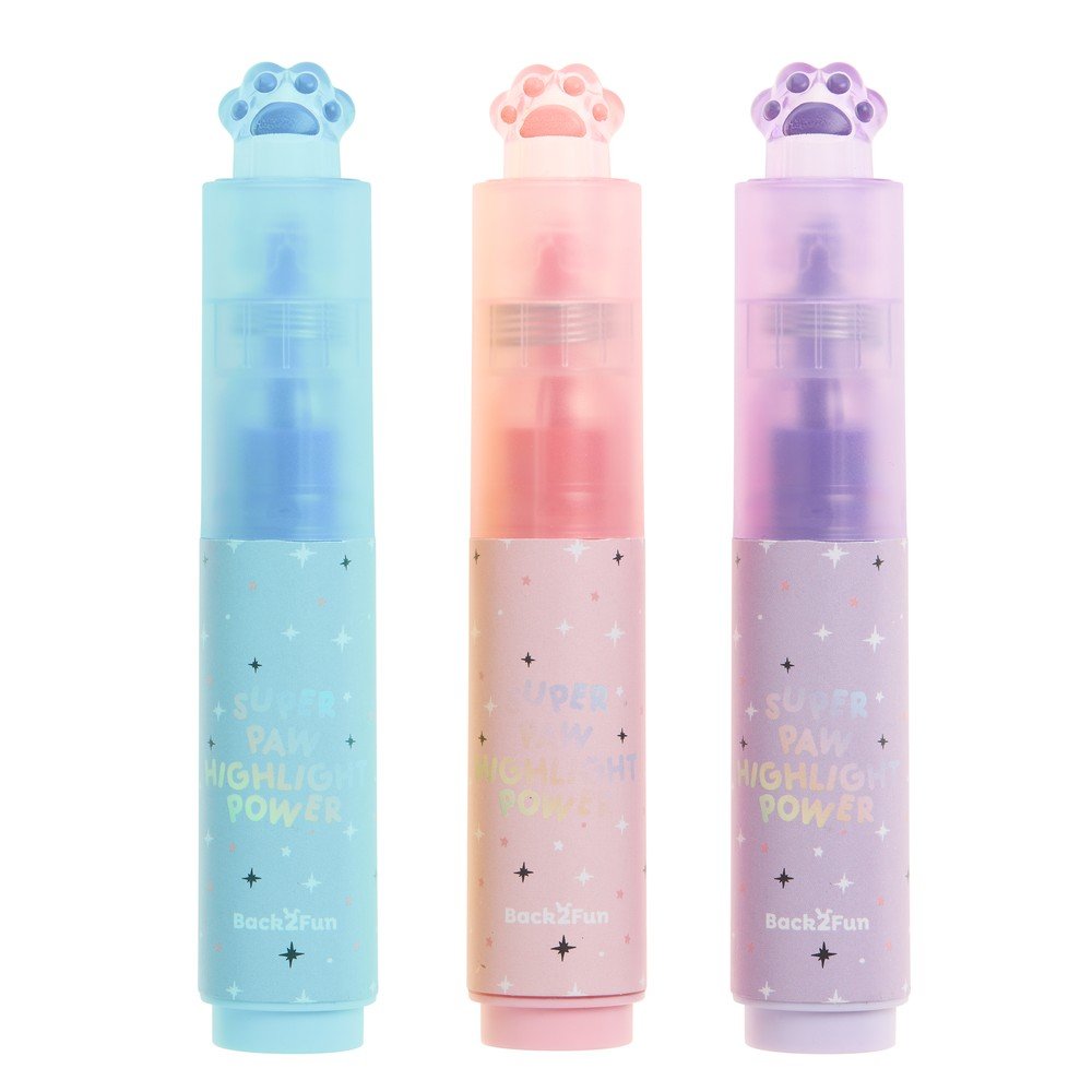 Set 3 Subrayadores Patita Pastel Back2fun Marca Back2fun Miquelrius