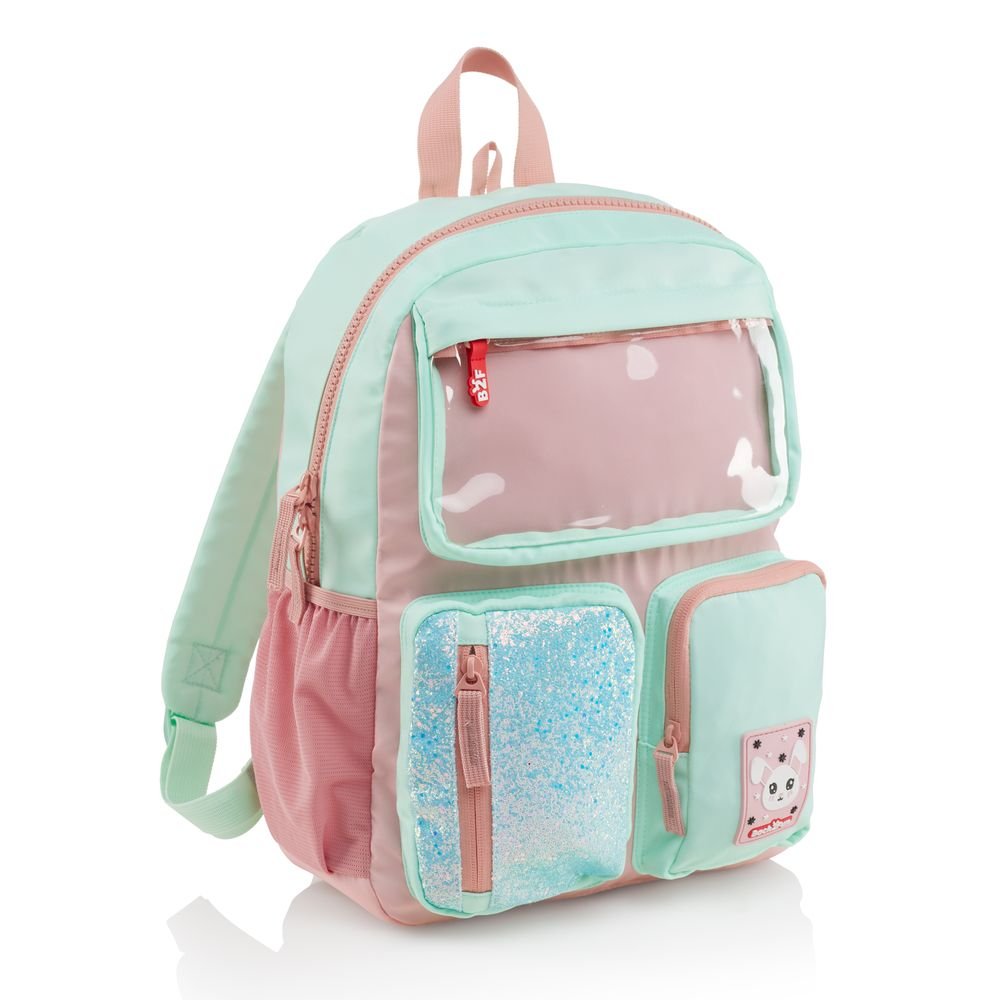MOCHILA BOLSILLO 3 COMPARTIMENTOS ROSA BACK2FUN | MIQUELRIUS GIFT Imagen principal del producto