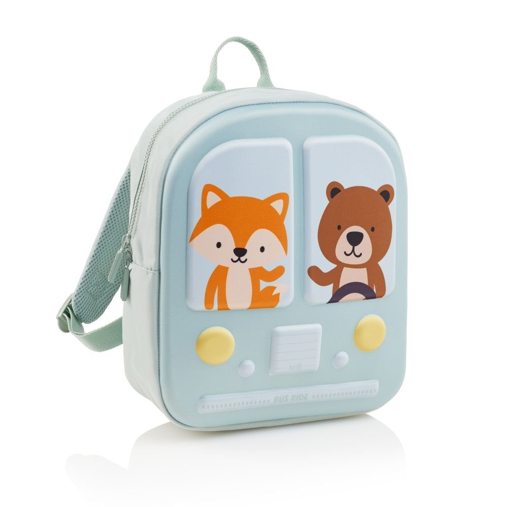 Mochila Guarderia 30x25 Bus Stop Verde Miquelrius Diseño