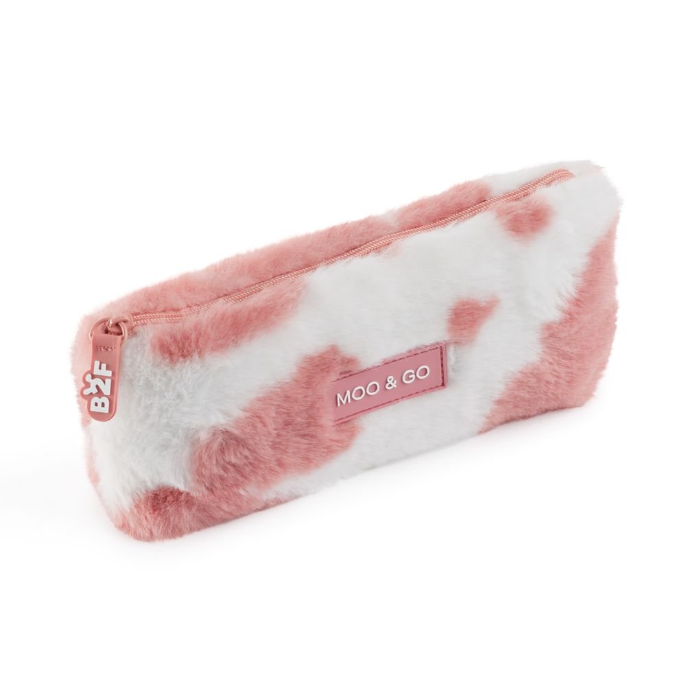 PORTATODO PELUCHE MOO&GO ROSA B2F | MIQUELRIUS GIFT Imagen principal del producto