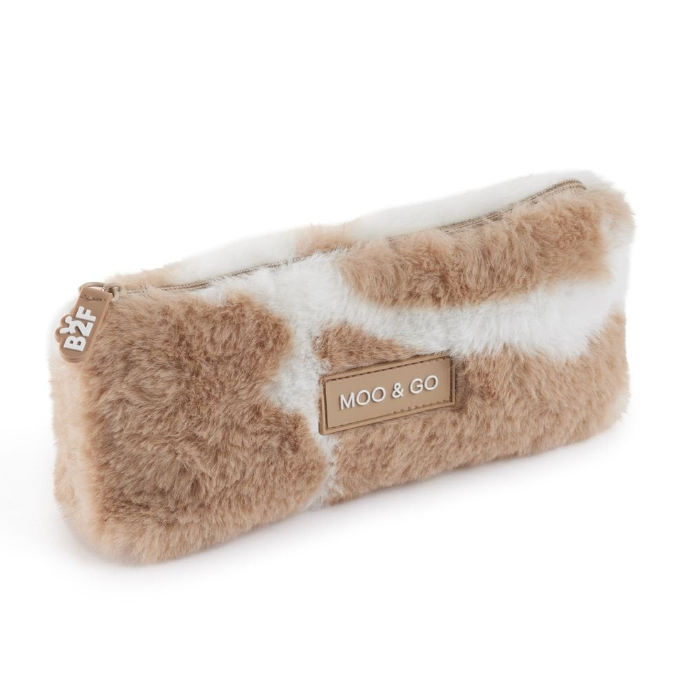PORTATODO PELUCHE MOO&GO MARRON B2F | MIQUELRIUS GIFT
