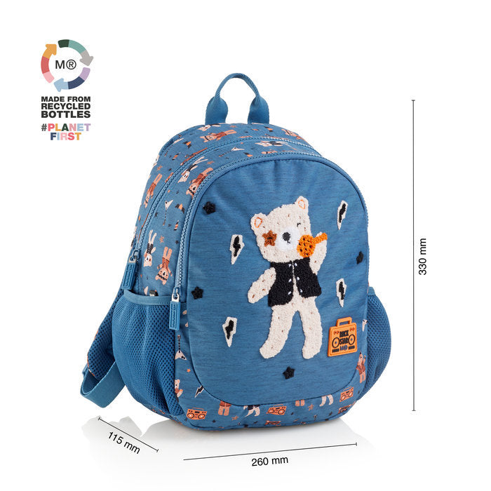 MOCHILA DOBLE RECICLADA ROCK STAR | MIQUELRIUS DISEÑO Imagen principal del producto