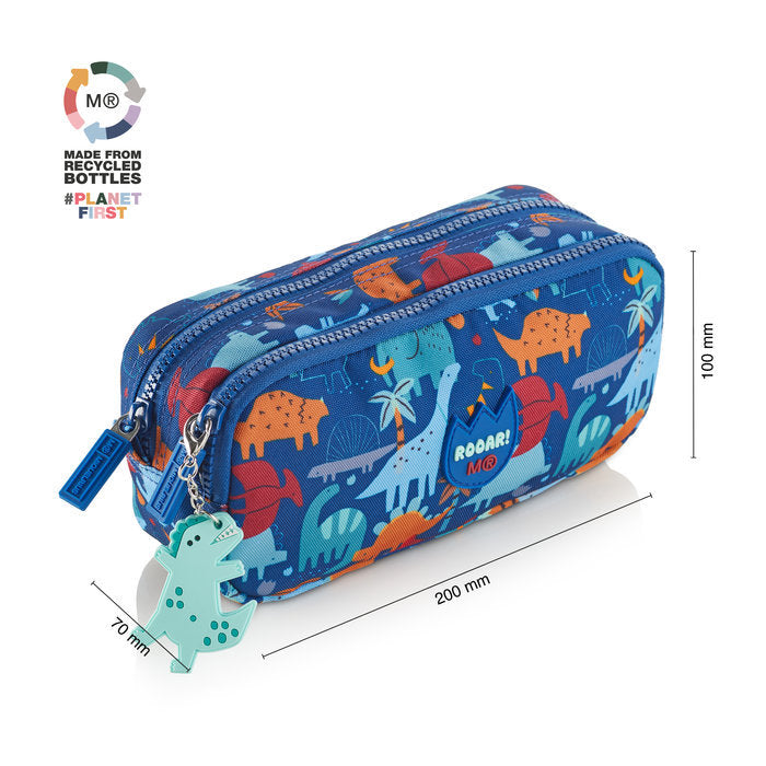 PORTATODO DOBLE RECICLADO FUN DINO | MIQUELRIUS DISEÑO Imagen principal del producto