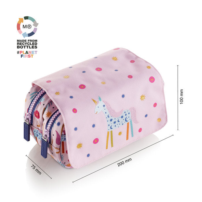 PORTATODO DOBLE C/ TAPA RECICLADO UNICORN | MIQUELRIUS DISEÑO Imagen principal del producto