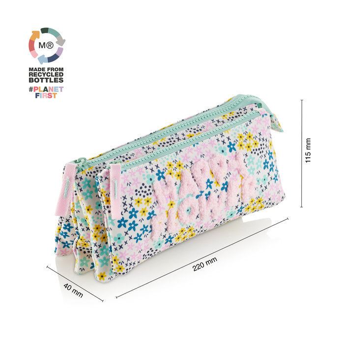 Portatodo Cuadruple Reciclado Happy Flower MIQUELRIUS Colecciones