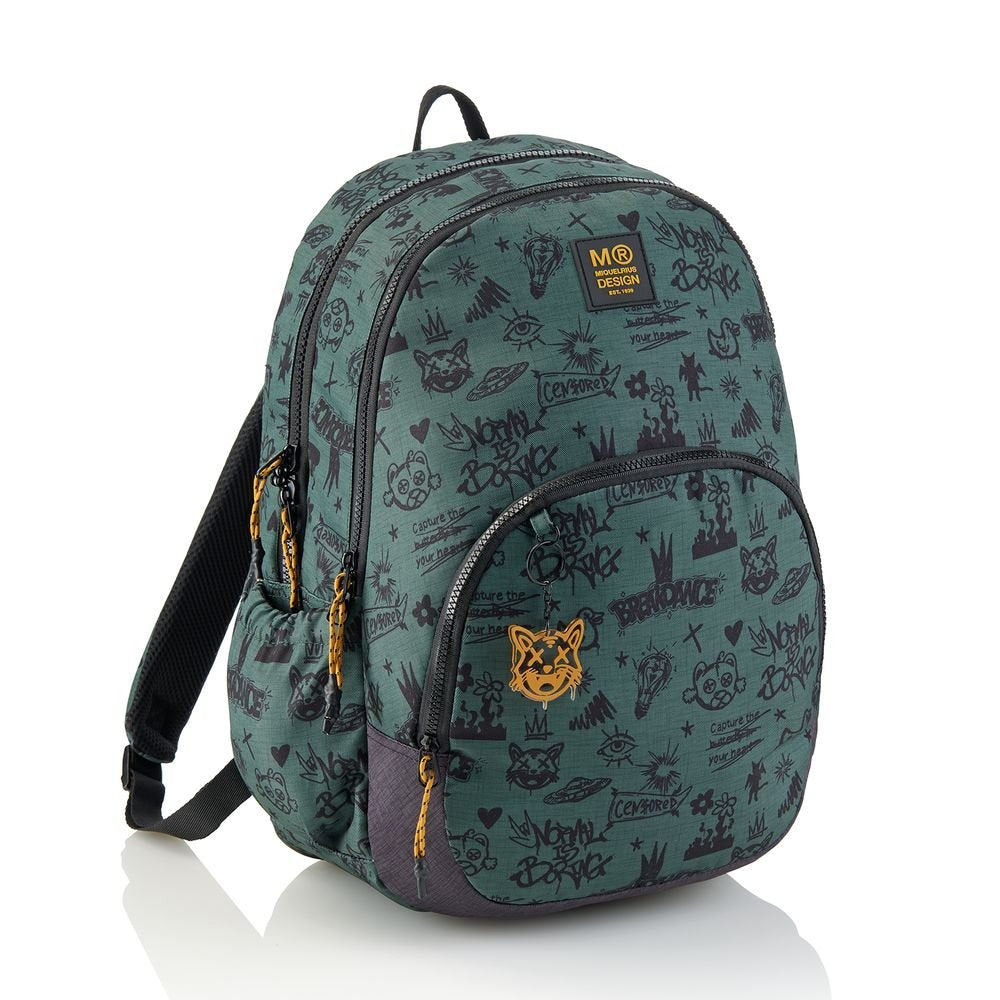 Mochila escolar triple 41x28 Oslo Reci Not Boring verde MIQUELRIUS Diseño