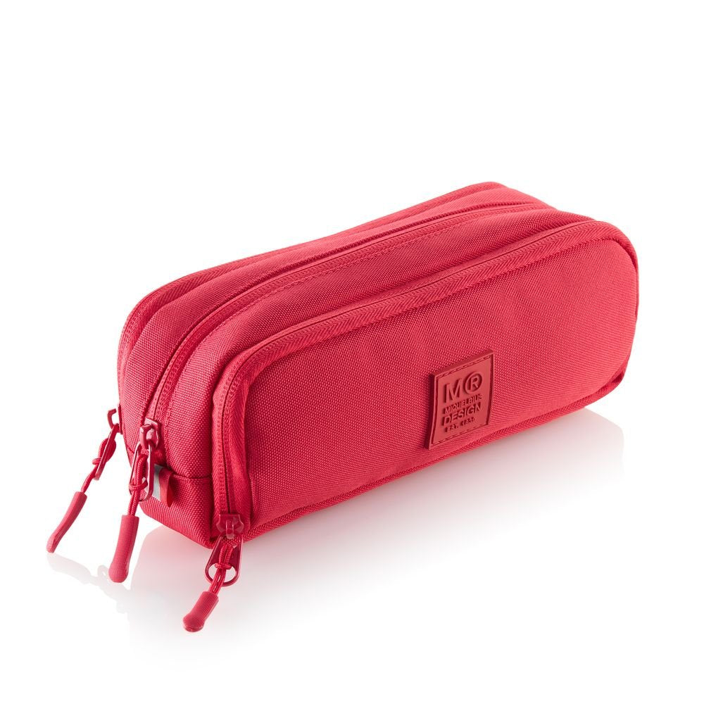 Portatodo triple con organizador reciclado Raw Rojo Miquelrius Diseño